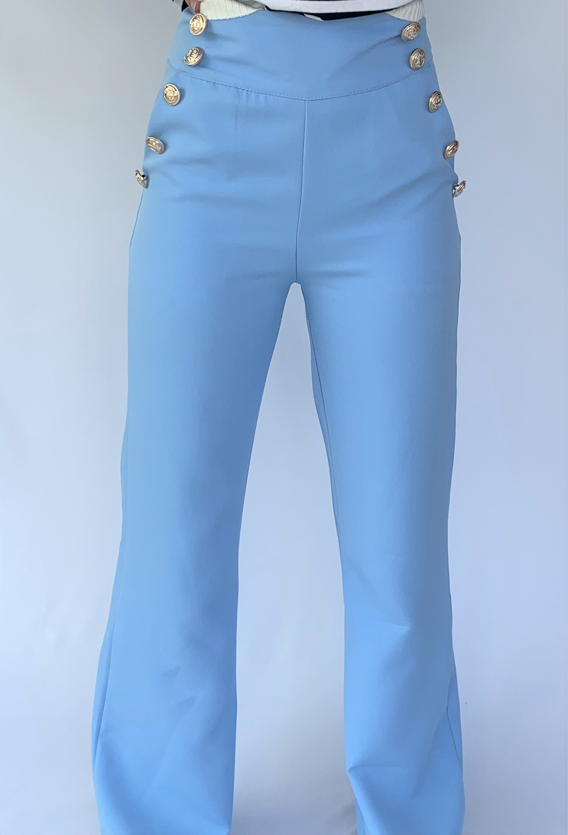 Pantalon habillé bleu ciel